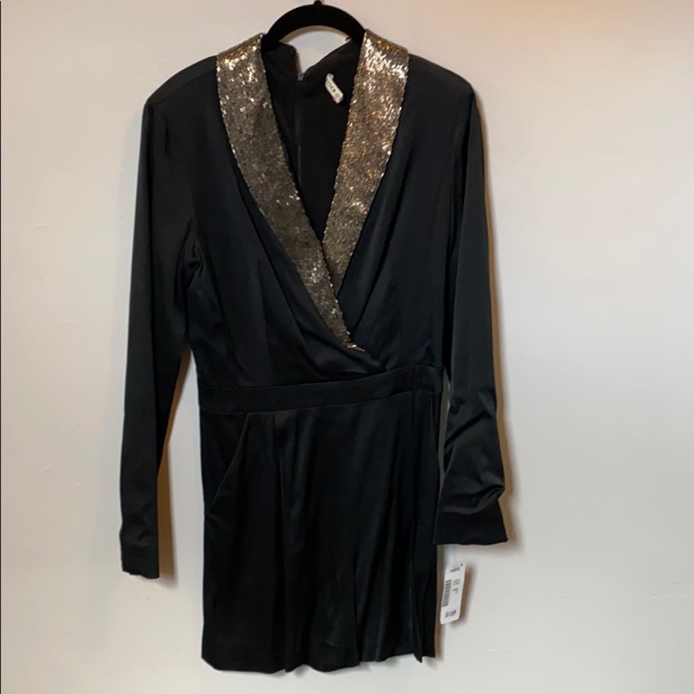 Alice and Olivia black romper